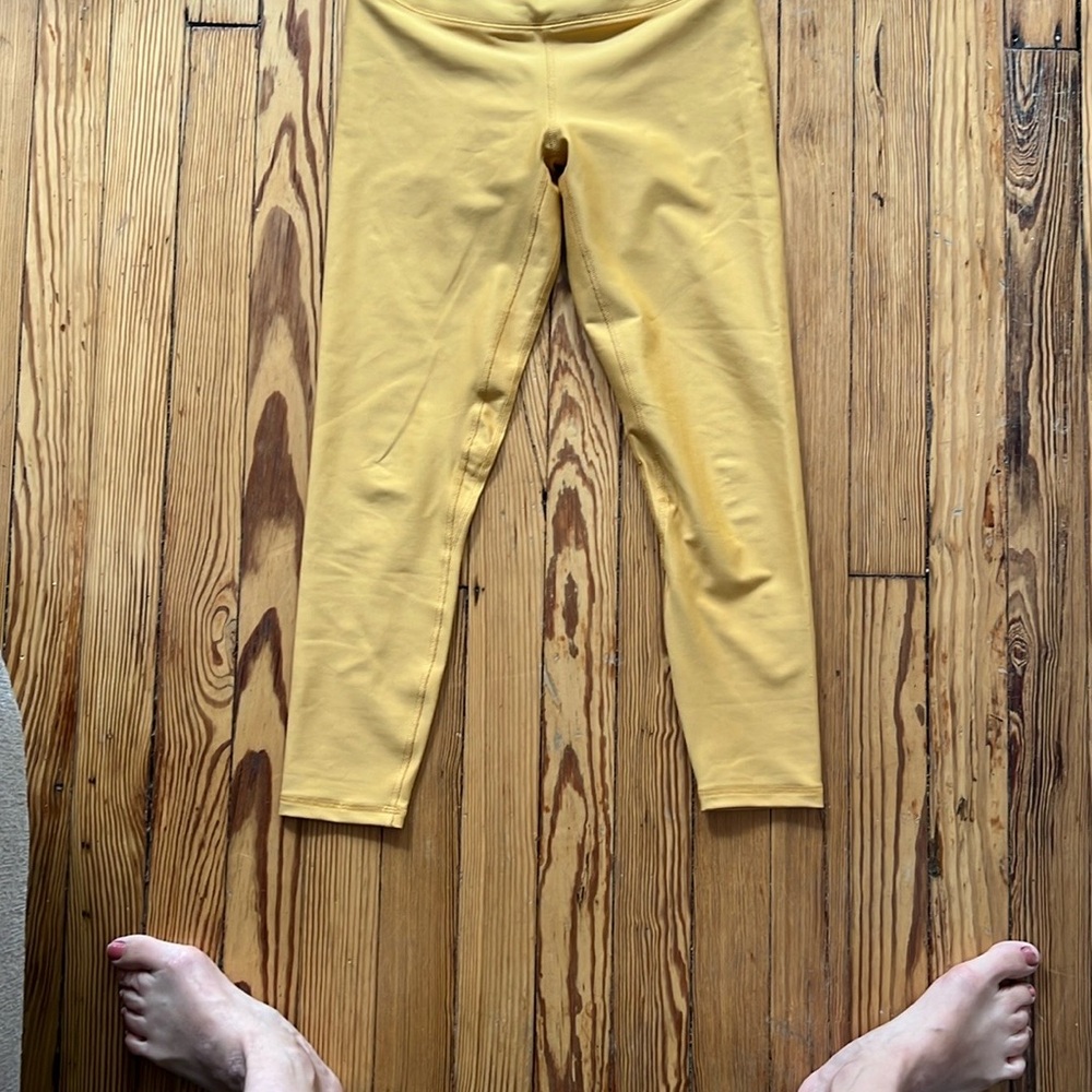 Abercrombie & Fitch Yellow Stretch Leggings